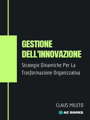 cover image of Gestione Dell'innovazione